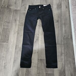 Rag And Bone Jeans Size 25 Black Skinny {J3}